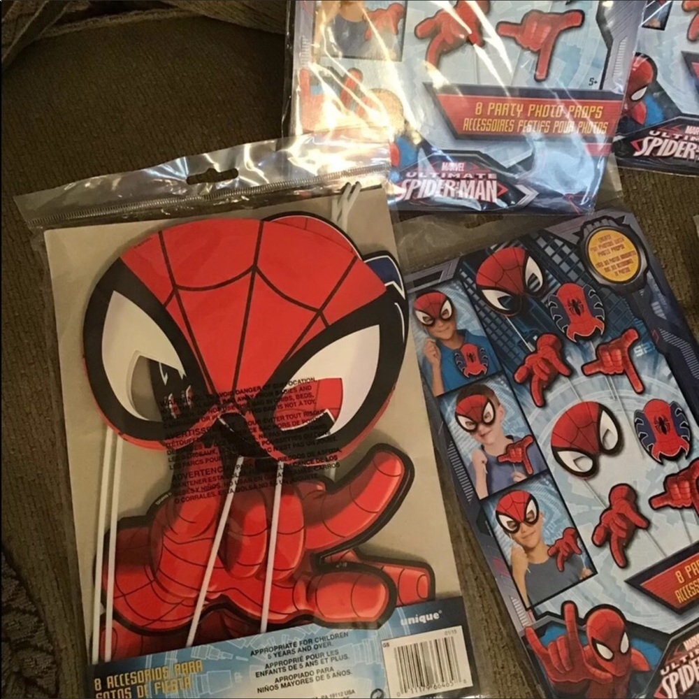 Spiderman Marvel 4 pack Photo Props photo prop Y2K